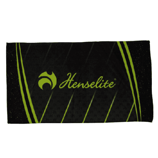 [5125032 DRI TEC - Black / Lime] Henselite Dri Tec Towel - Black/Lime