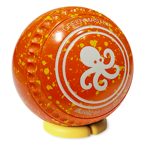 Super 10 Size 0 Orange/Yellow Octopus Logo - Dimple