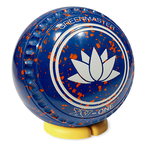 [XV12Y501138A] XV1 Size 2 Blue/Orange Lotus Logo - Dimple