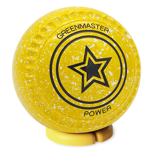[POW0AA502406AZXST30] Power Size 0 Electric Yellow Star Logo - Gripped