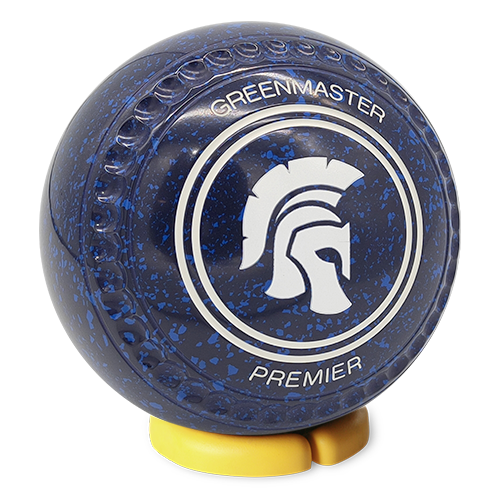 [PREM4AA502323A] Premier Size 4 Midnight Blue Trojan Helmet Logo - Gripped