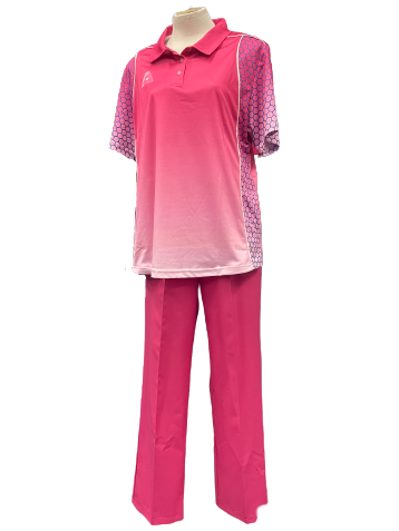 Combo Pink Platinum Shirt + Elastic Pants