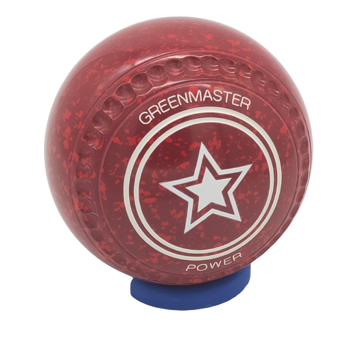[POW3AA504797A] Power Size 3 Maroon/Red Star Logo - Dimples