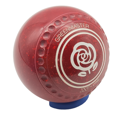 [XV11AB506603AZXST31] Greenmaster XV1 Size 1 Red/Maroon Rose Logo - Dimpled